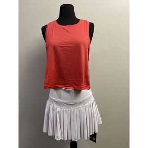 Women's Pleated Tennis/Golf Skort w/ pockets Size XL White New With‎ Tags